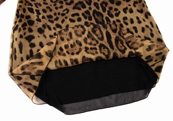 DOLCE&GABBANA Leopard Layered Blouse K-145362_009