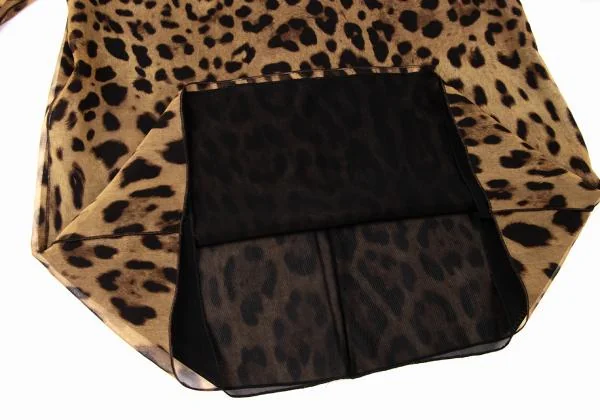 DOLCE&GABBANA Leopard Layered Blouse K-145362_010