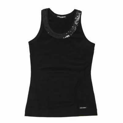 DOLCE&GABBANA Sequin Embellished Tank Top
