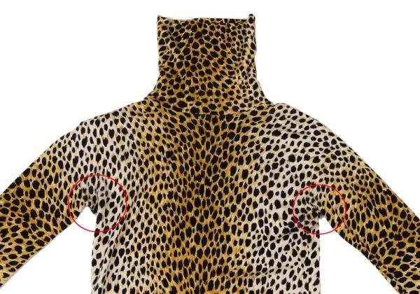 DOLCE&GABBANA Leopard Raglan Turtle Neck Top K-145366_003