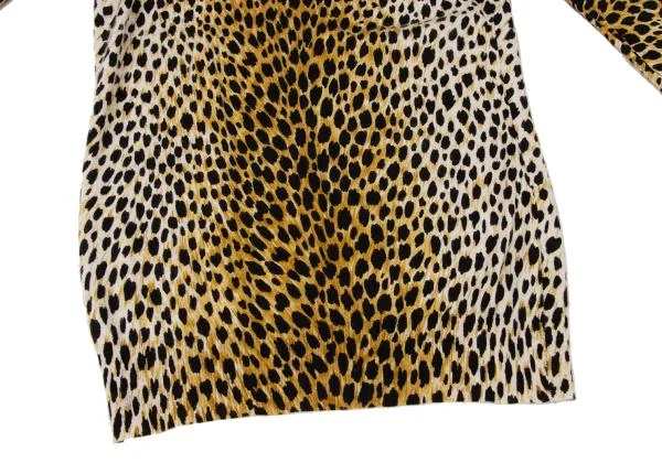 DOLCE&GABBANA Leopard Raglan Turtle Neck Top K-145366_009