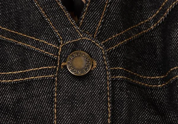 DOLCE&GABBANA Leopard Lining Denim Vest K-145367_005