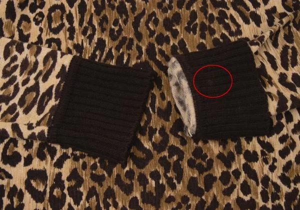 ドルチェ&ガッバーナDOLCE&GABBANA カシミヤレオパードタートルネックニット 茶ベージュ40 K-145372_008