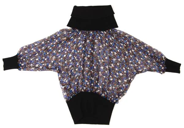 DOLCE&GABBANA Dot Print Switching Turtleneck Knit K-145373_002