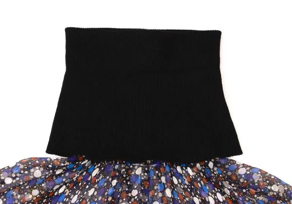 DOLCE&GABBANA Dot Print Switching Turtleneck Knit K-145373_005