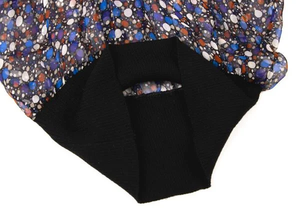 DOLCE&GABBANA Dot Print Switching Turtleneck Knit K-145373_010