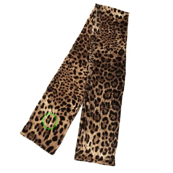 DOLCE& Metal Logo Leopard Stole K-145377_002