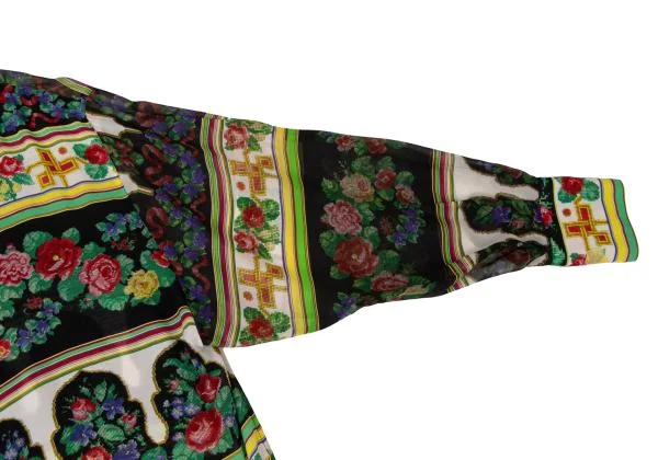 ジャンニヴェルサーチGIANNI VERSACE フラワープリントボタンデザインシャツ マルチ40 K-145393_007