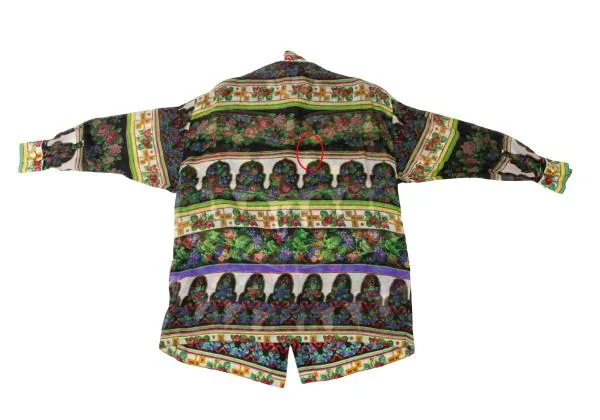 ジャンニヴェルサーチGIANNI VERSACE フラワープリントボタンデザインシャツ マルチ40 K-145393_012