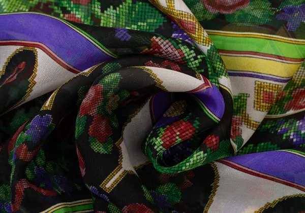 ジャンニヴェルサーチGIANNI VERSACE フラワープリントボタンデザインシャツ マルチ40 K-145393_016