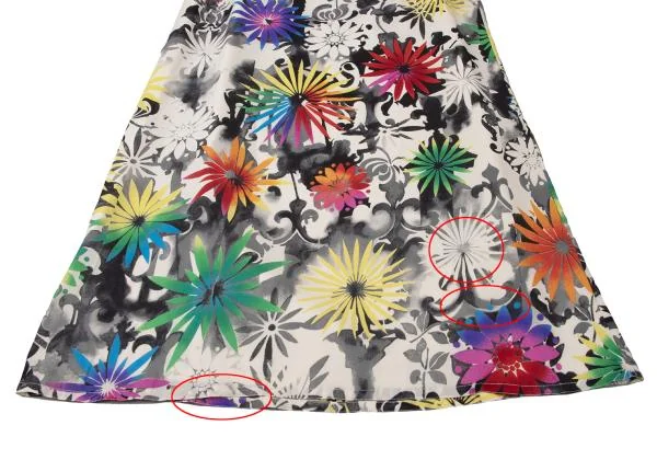 ジャンニヴェルサーチGIANNI VERSACE フラワープリントシルクストレッチスカート マルチ42 K-145399_008