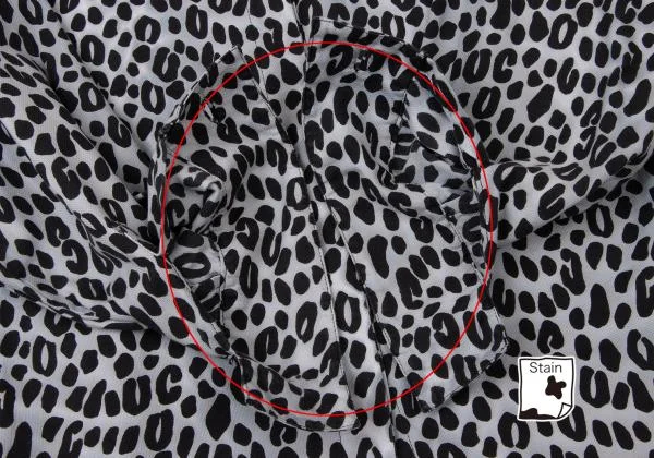 ジャンニヴェルサーチGIANNI VERSACE アニマル柄ボタンフライシャツ 黒白42 K-145403_009