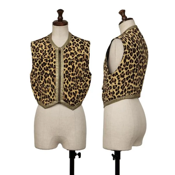 Gianni Versace 90sレオパードベスト Italy