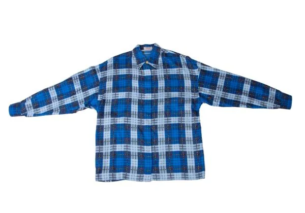 VERSACE SPORT Silk Check Button Fly Shirt K-145418_002