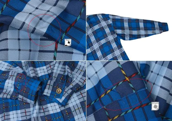 VERSACE SPORT Silk Check Button Fly Shirt K-145418_005