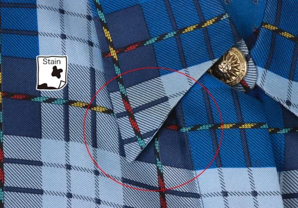 ヴェルサーチ シルク ブラウス VERSACE SPORT GOLF ヴェルサーチスポーツVERSACE SPORT シルクチェックボタンフライ