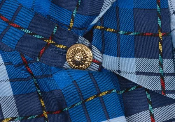 VERSACE SPORT Silk Check Button Fly Shirt K-145418_008