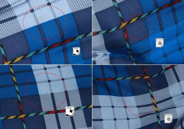 VERSACE SPORT Silk Check Button Fly Shirt K-145418_014