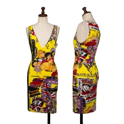 VERSACE JEANS COUTURE Printed Rayon Tank Top