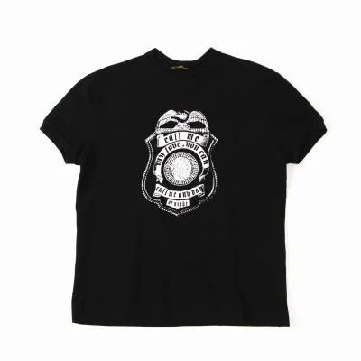 VERSACE Logo Front Patch T-shirt