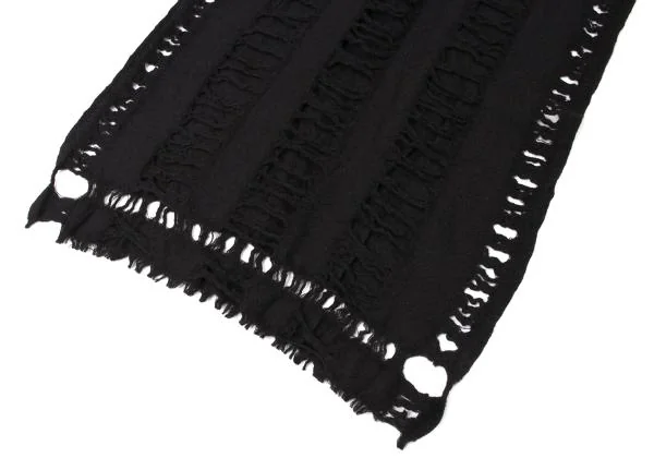 Yohji Yamamoto POUR HOMME Distressed Wool Stole K-145471_003