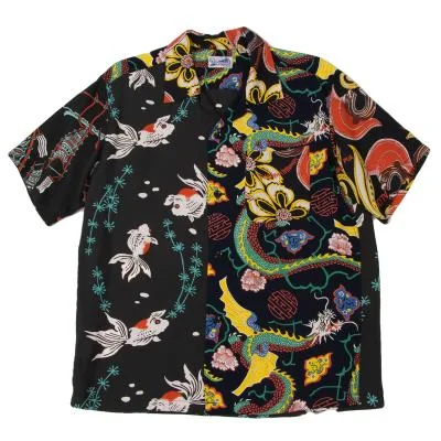 BEAMS SUN SURF Crazy Pattern Hawaiian Shirt