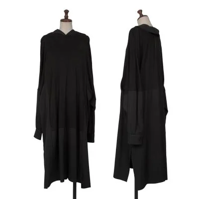 Y's Wool Shirt Docking Switching Design Dress