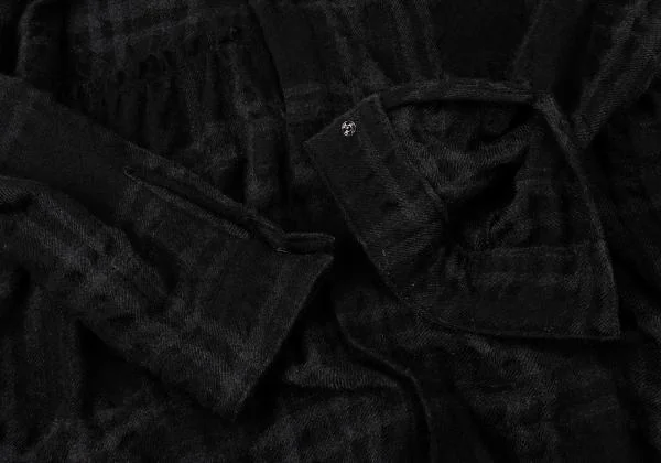 Y's Wool Checker Weave Design Shirt Dress K-145482_007