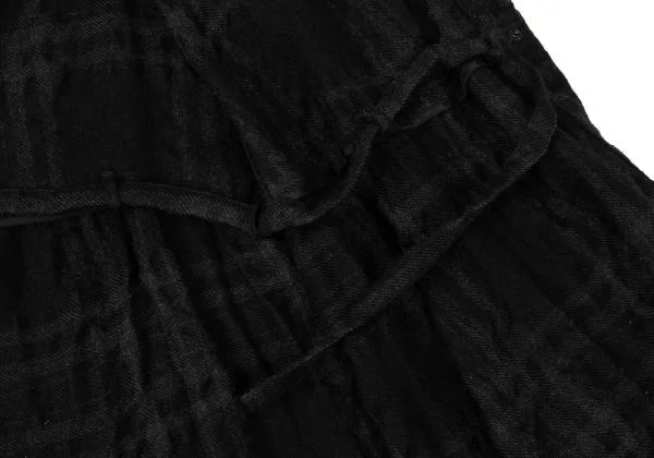 Y's Wool Checker Weave Design Shirt Dress K-145482_011