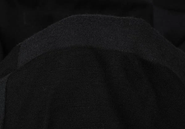 ワイズY's ブロックチェック織りロングベスト 黒紺2 K-145485_016