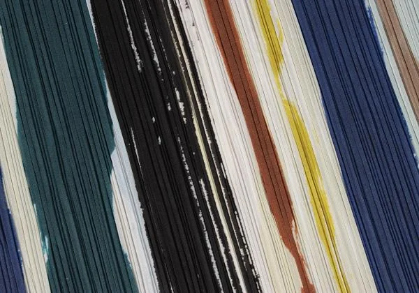 プリーツプリーズPLEATS PLEASE Leaf Vein マルチストライプノースリーブワンピース マルチ3 K-145495_009