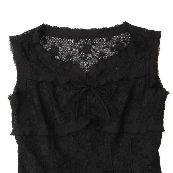 INGEBORG Nylon Switching Design Lace Sleeveless Top K-145503_003