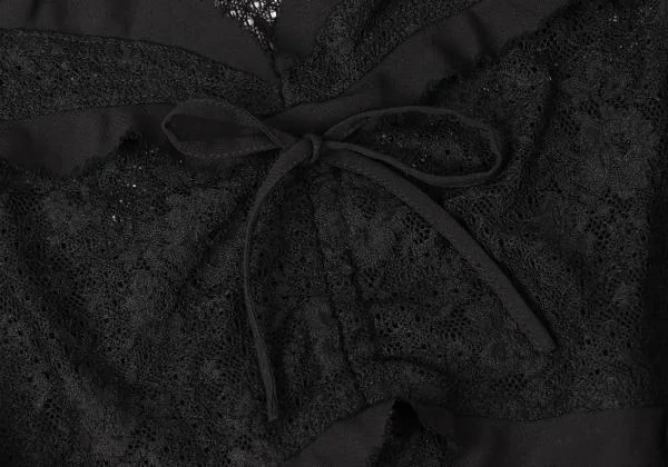 INGEBORG Nylon Switching Design Lace Sleeveless Top K-145503_005