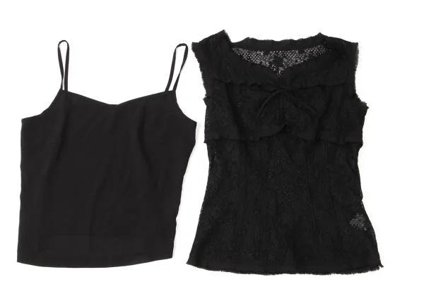 INGEBORG Nylon Switching Design Lace Sleeveless Top K-145503_010