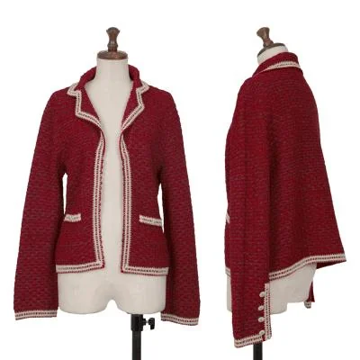 INGEBORG Weave Buttonless Knit Jacket