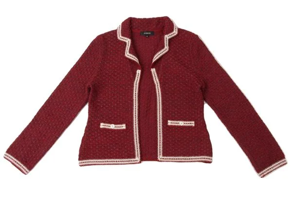 INGEBORG Weave Buttonless Knit Jacket K-145505_002