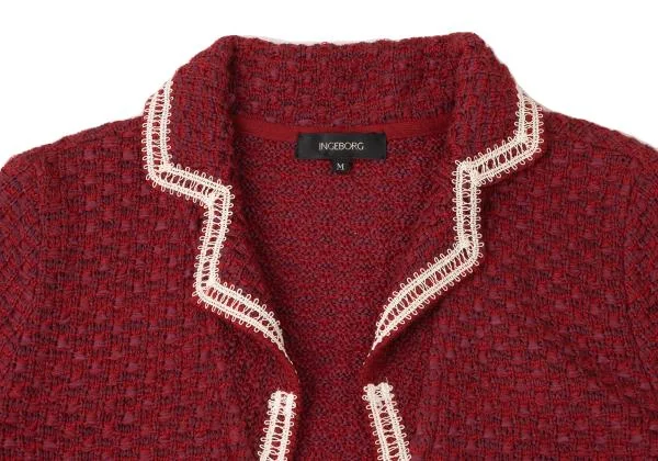 INGEBORG Weave Buttonless Knit Jacket K-145505_004