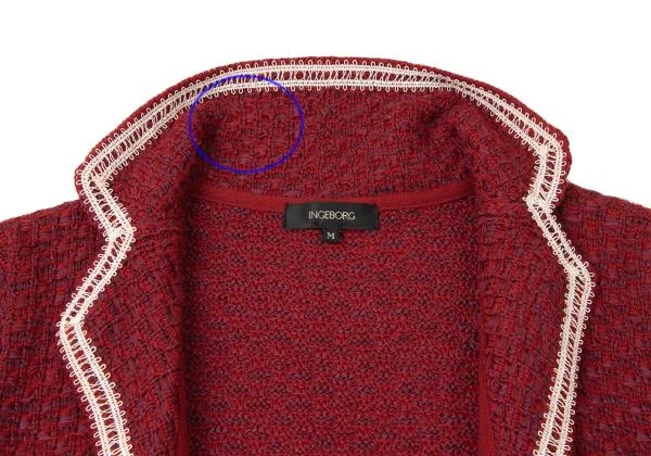 INGEBORG Weave Buttonless Knit Jacket K-145505_005