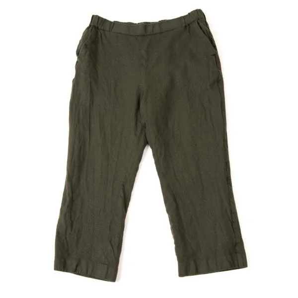 INGEBORG Wool Cropped Pants Green L K-145509_001