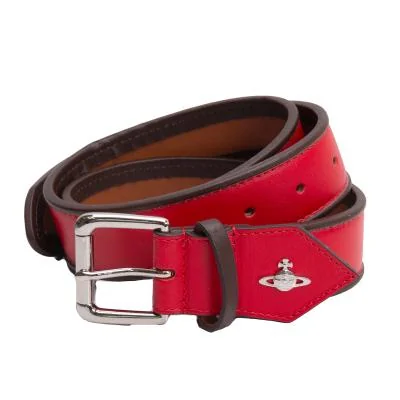 Vivienne Westwood Orb Design Leather Belt