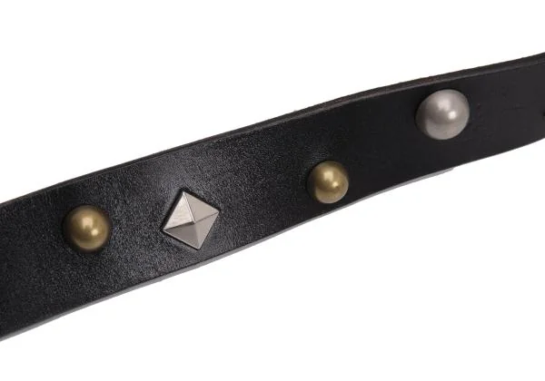 Vivienne Westwood Orb Buckle Studs Leather Belt K-145514_003
