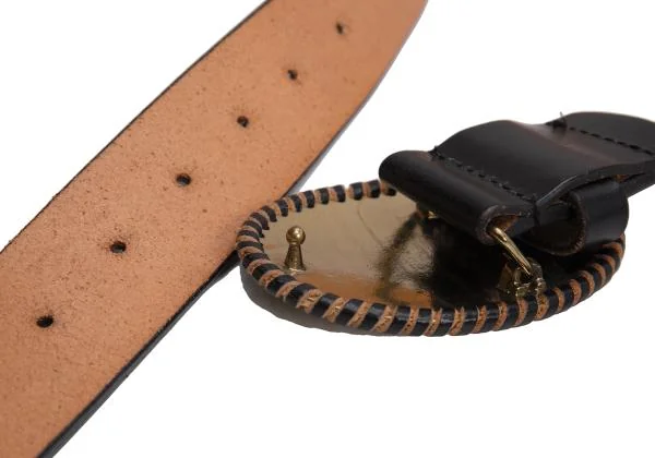 Vivienne Westwood Orb Buckle Studs Leather Belt K-145514_007