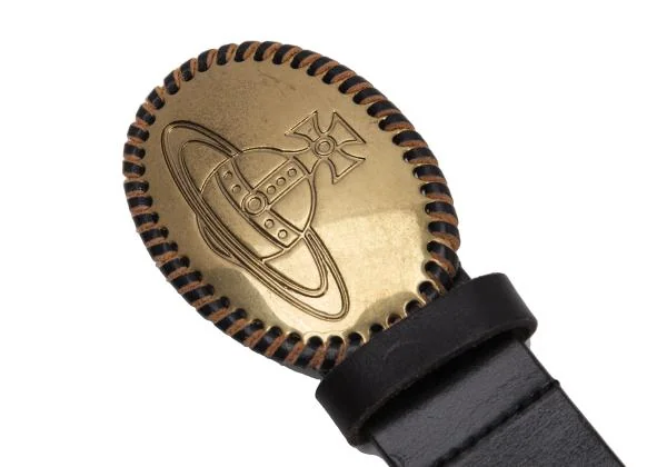 Vivienne Westwood Orb Buckle Studs Leather Belt K-145514_008