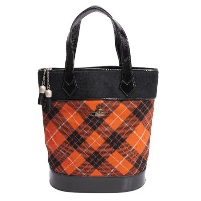 Vivienne Westwood Switching Check Tote Bag