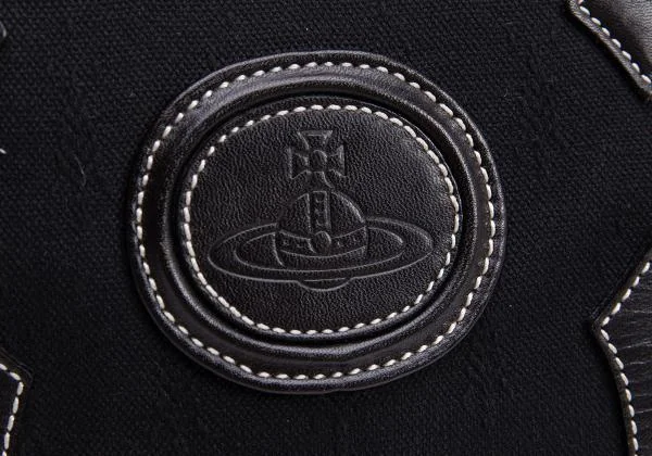 Vivienne Westwood Orb Embossed Canvas Leather Tote Bags K-145525_003