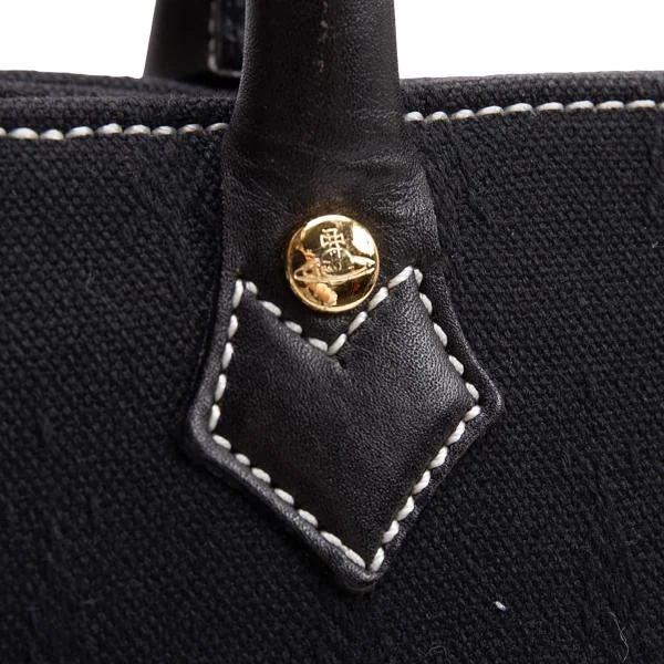Vivienne Westwood Orb Embossed Canvas Leather Tote Bags K-145525_004