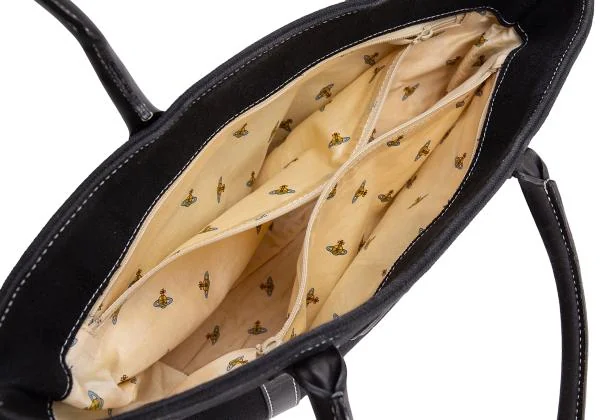 Vivienne Westwood Orb Embossed Canvas Leather Tote Bags K-145525_016