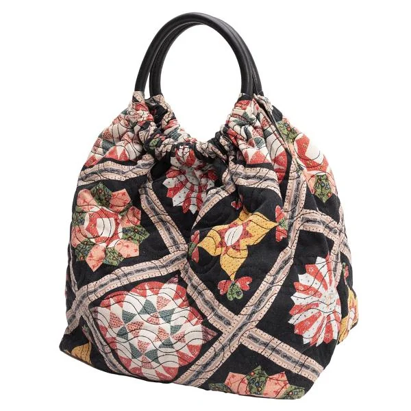 Vivienne Westwood Japanese Printed Stitch Hand Bag Black,Multi  K-145526_001