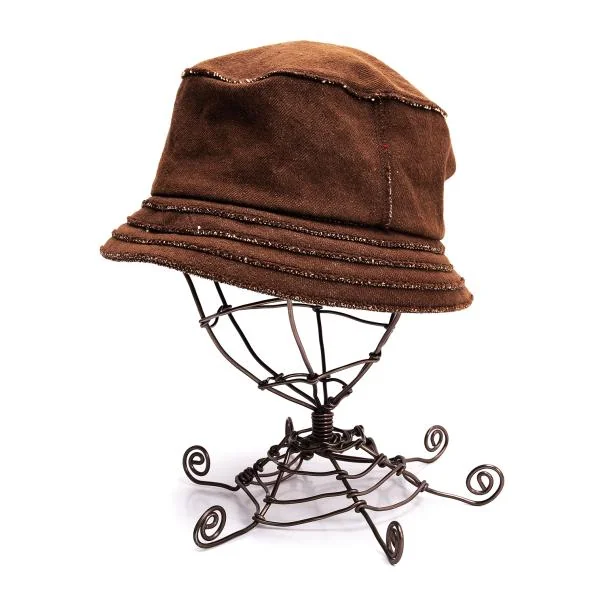 Jean Paul GAULTIER PARIS Cotton Bucket Hat Brown 58cm K-145568_001