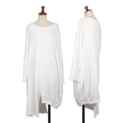 Y's Fleece Patch Asymmetrical Long T Shirt